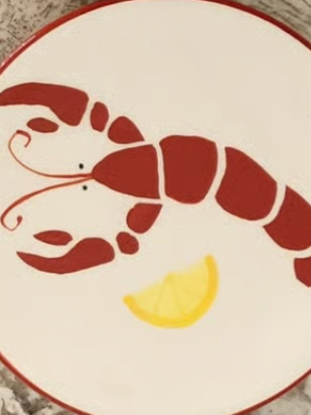 TAG lobster nautical seafood appetizer plates
